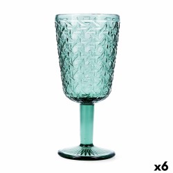 Copa Bidasoa Agata Verde Vidrio 285 ml (6 Unidades)