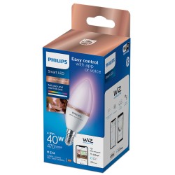 Bombilla LED Philips Wiz Full Colors F 40 W 4,9 W E14 470 lm (2200-6500 K)