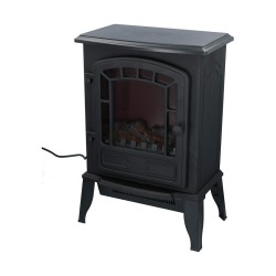 Chimenea Eléctrica Decorativa de Pared Classic Fire Torino Negro 2000 W