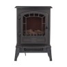 Chimenea Eléctrica Decorativa de Pared Classic Fire Torino Negro 2000 W