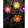 Luz solar Lumineo Flor Solar 11 x 6 x 49,5 cm Multicolor