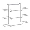 Colgador para Puertas Metaltex Galileo Metal 36 x 9 x 30 cm Triple Portarrollos