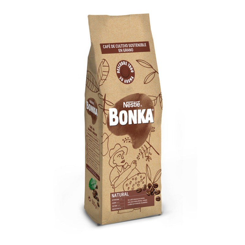 Cafu00e9 en Grano Bonka NATURAL 500g