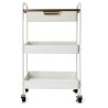 Carrito Verdulero Quid Elvia Blanco Metal 46,5 x 30,5 x 75 cm