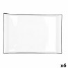 Bandeja de Aperitivos Quid Gastro Blanco Ceru00e1mica 36 x 25 cm (6 Unidades)