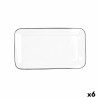 Bandeja de Aperitivos Quid Gastro Blanco Ceru00e1mica 31 x 18 cm (6 Unidades)