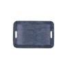 Bandeja de desayuno Quid Habitat Azul Plu00e1stico 33 x 23 x 4 cm Con asas Denim (12 Unidades)