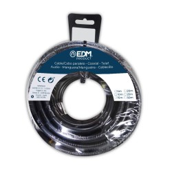 Cable EDM 2 x 1 mm Negro 5 m