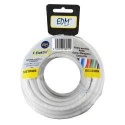 Cable de Interfaz Paralelo EDM 28099 3 x 1,5 mm Blanco 25 m