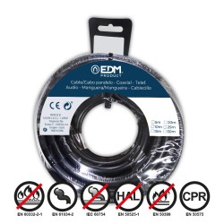 Cable EDM Negro 20 m 1,5 mm