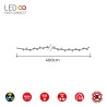 Guirnalda de Luces LED EDM Easy-Connect Multicolor (4 m)