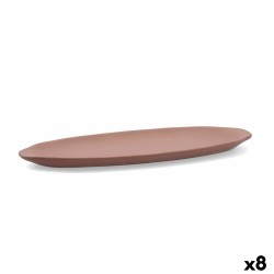 Bandeja de Aperitivos Quid Mineral Gres Terracota Ceru00e1mica 13 x 30,5 cm (8 Unidades)