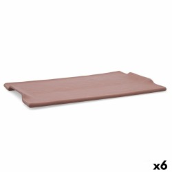 Bandeja de Aperitivos Quid Mineral Gres Terracota Ceru00e1mica 35 x 23 cm (6 Unidades)