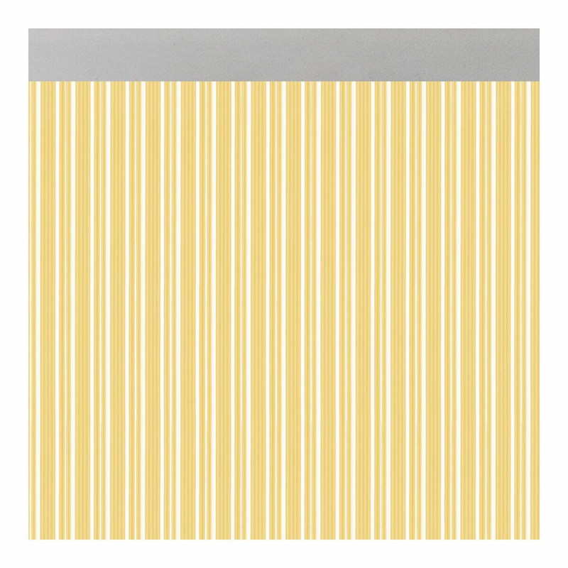 Cortina Acudam Ferrara Puertas Amarillo Transparente Exterior PVC Aluminio 90 x 210 cm