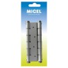 Bisagra Micel BS10 M57004 Doble acción 180 x 33 mm Plateado Aluminio