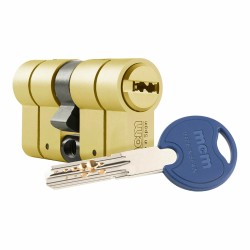 Cilindro de seguridad MCM SCX+DE 30-30 Antibumping Doble embrague Latón Acero