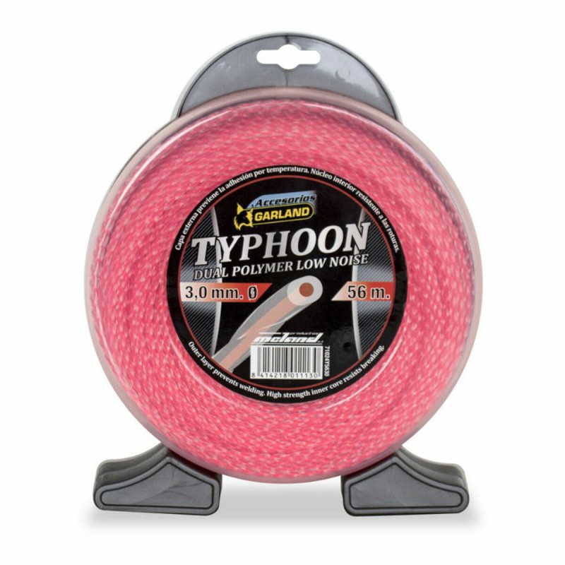 Hilo de recortadora Garland Typhoon 71024Y5630 56 m 3 mm doble capa