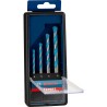 Set de brocas BOSCH Expert CYL-9 Multiconstruction Ø 4 mm Ø 5 mm Ø 6 mm Ø 8 mm 4 Piezas