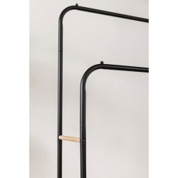 Perchero de Pie Newlux Hangy Duo 30 Negro Metal 115 x 50 x 150 cm