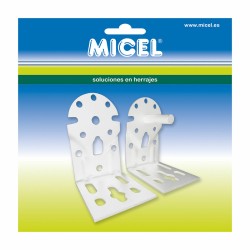 Soporte para toldo Micel TLD08 Blanco 6,5 x 8,6 x 10,8 cm Eje 2 Piezas