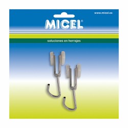 Polea para pérgola Micel TLD17 Acero Inoxidable 18,5 x 17 x 60 mm Exterior 2 Unidades