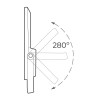 Foco Proyector EDM 31856 Slim Gris 50 W 600 lm Solar (6500 K)