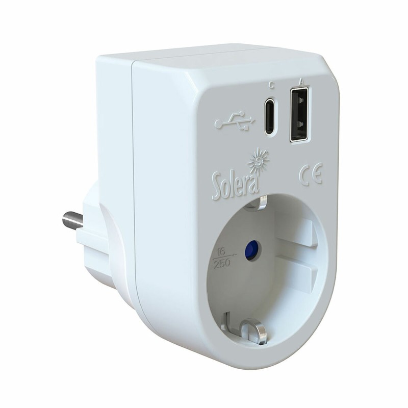 Adaptador para Enchufes Solera 860usbac 250 V 16 A USB USB-C