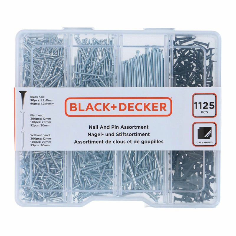 Clavos Black & Decker 1125 Piezas