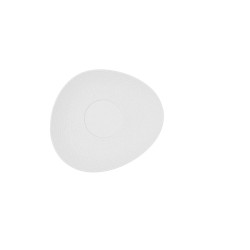 Plato Bidasoa Fosil Blanco Ceru00e1mica Alu00famina 15,8 x 13,8 x 2 cm Cafu00e9 (8 Unidades)