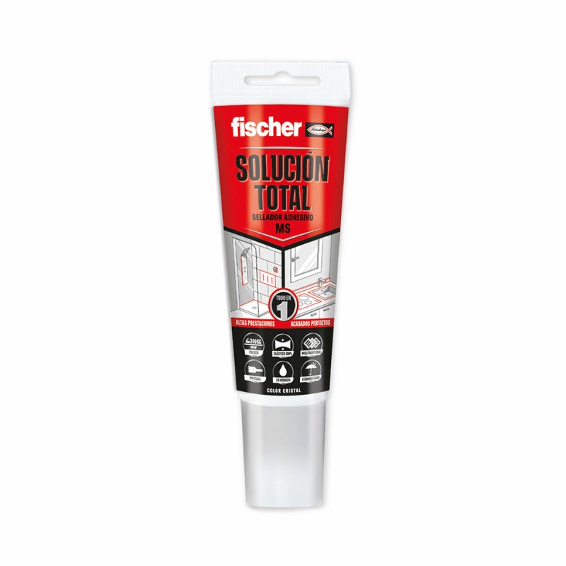 Sellador/Adhesivo Fischer MS Total Transparente 80 ml