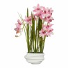 Planta Decorativa Mica Decorations Cymbidium Poliéster Orquídea 81 x 49 x 40 cm Artificial