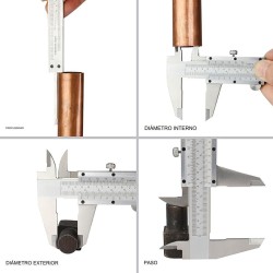 Calibre Workpro Vernier Aluminio 0,02 mm