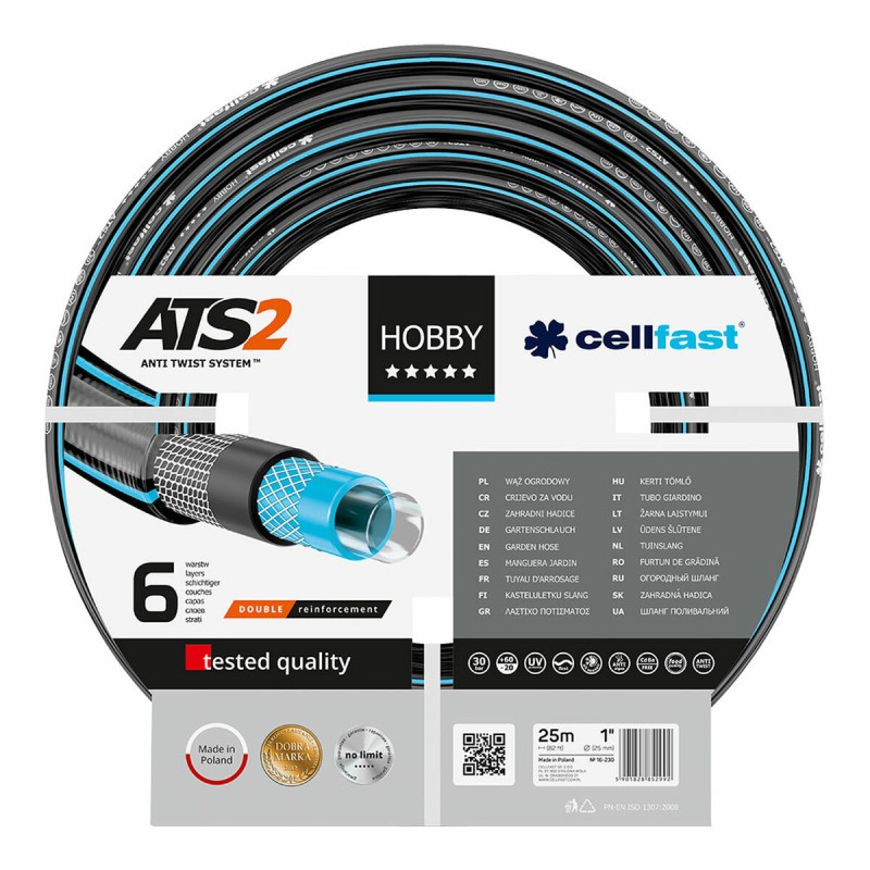 Manguera Cellfast Hobby Ats2 PVC 25 m Ø 25 mm 6 capas