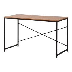 Escritorio EDM 75195 Negro Madera Metal 120 x 60 x 74 cm