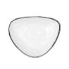 Plato Llano Quid Select Filo Blanco Negro Plu00e1stico Triangular 26 x 21 x 5,9 cm (9 Unidades)