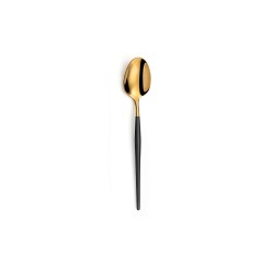 Set de Cucharas Amefa Soprano Negro Dorado Metal Acero Inoxidable Cafu00e9 12 Unidades