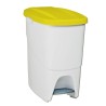 Papelera con Pedal Amarillo Rectangular 25 L