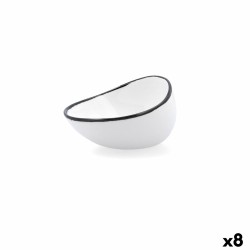 Cuenco Ariane Vital Filo Blanco Negro Ceru00e1mica 12,5 cm (8 Unidades)