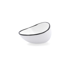 Cuenco Ariane Vital Filo Blanco Negro Ceru00e1mica 12,5 cm (8 Unidades)