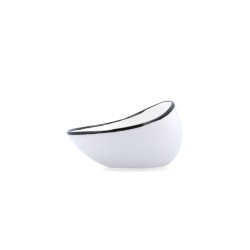 Cuenco Ariane Vital Filo Blanco Negro Ceru00e1mica 12,5 cm (8 Unidades)