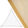 Velas de sombra Toldo 5 x 5 m Beige Polietileno 500 x 500 x 0,5 cm