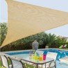 Velas de sombra Toldo 5 x 5 m Beige Polietileno 500 x 500 x 0,5 cm