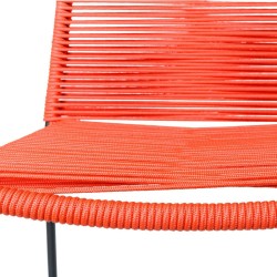 Silla de Jardín Antea 57 x 61 x 90 cm Rojo Cuerda