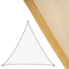 Velas de sombra Toldo 3,5 x 3,5 m Beige Polietileno 350 x 350 x 0,5 cm