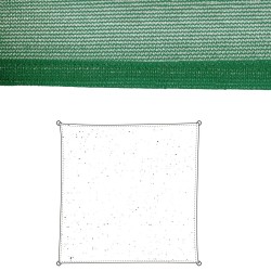 Velas de sombra Toldo Verde Polietileno 300 x 300 x 0,5 cm