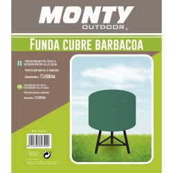 Funda Protectora para Barbacoa Verde Rafia 71 x 71 x 56 cm