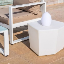 Mesa auxiliar Penta Blanco Polietileno 40 x 33 x 38,5 cm