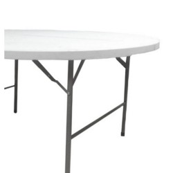 Mesa Plegable Blanco HDPE 122 x 122 x 74 cm