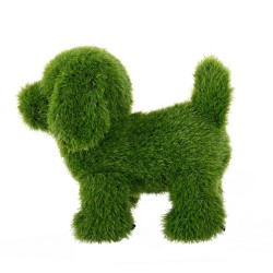 Figura Decorativa Figura Decorativa Polipropileno Césped Artificial Perro 30 x 50 x 48 cm