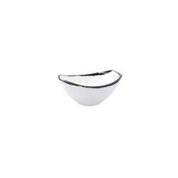 Cuenco Ariane Vital Filo Blanco Negro Ceru00e1mica 11,6 cm (8 Unidades)